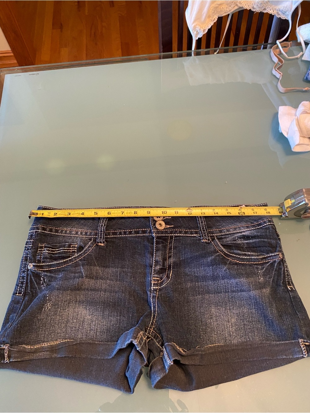 Truce Cute Dark Wash Denim Shorts - Women's - Picture 4 of 6